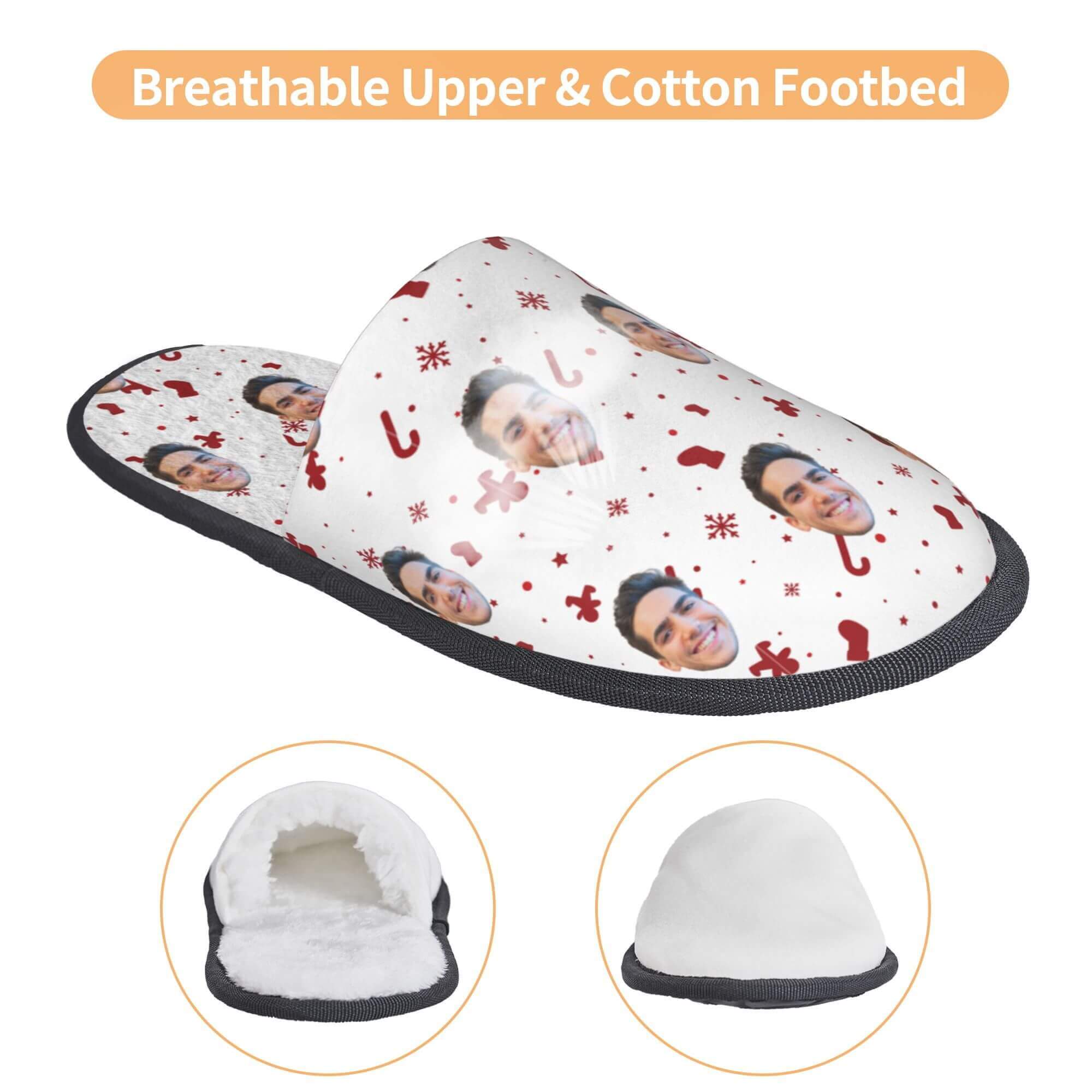 custom photo slippers