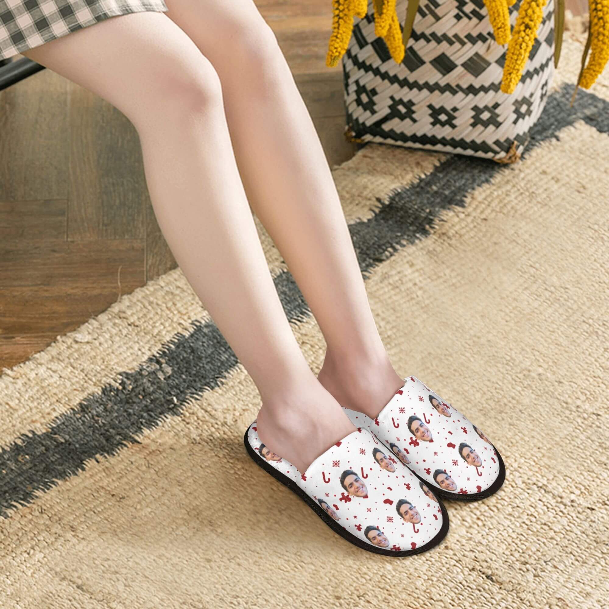 custom photo slippers