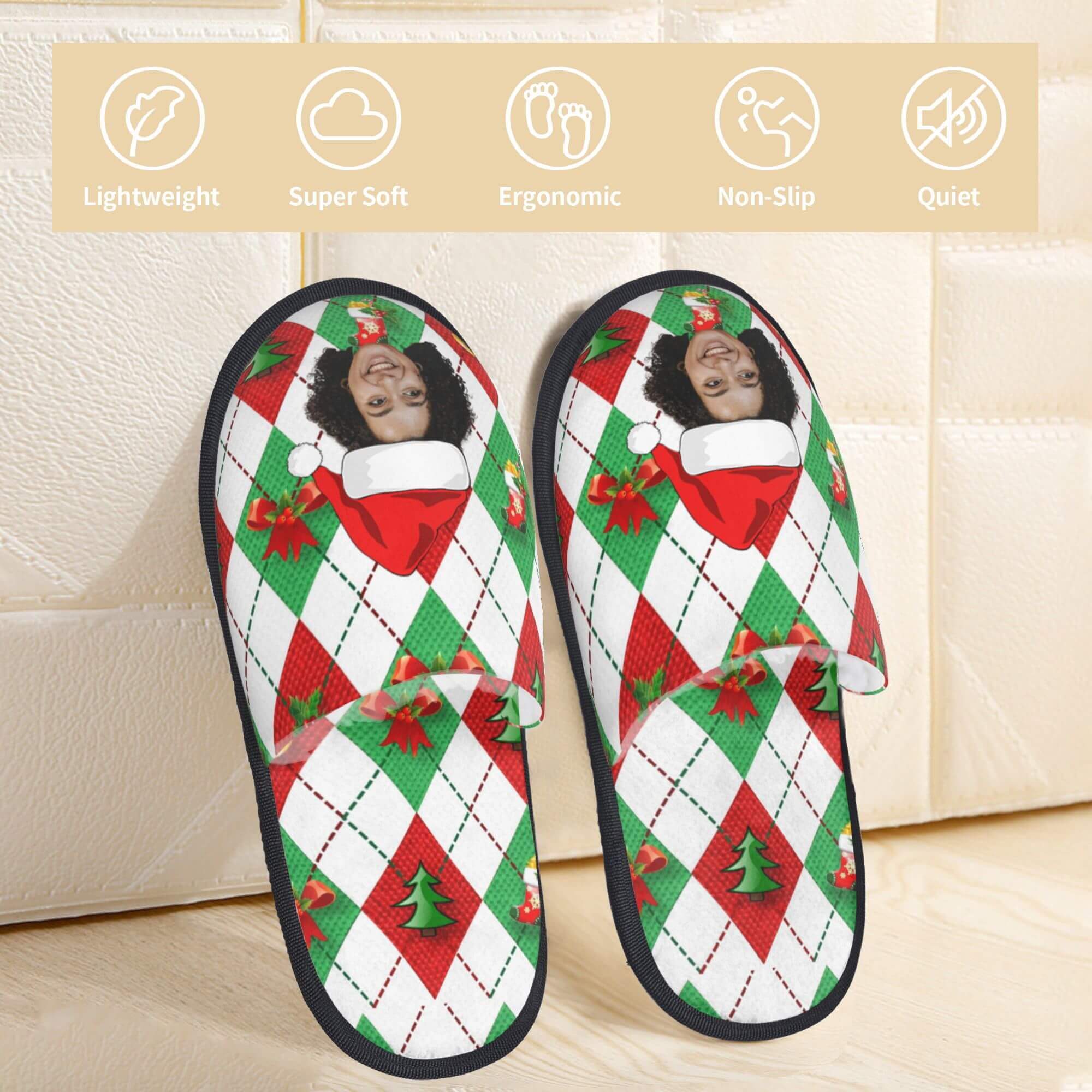 custom photo slippers