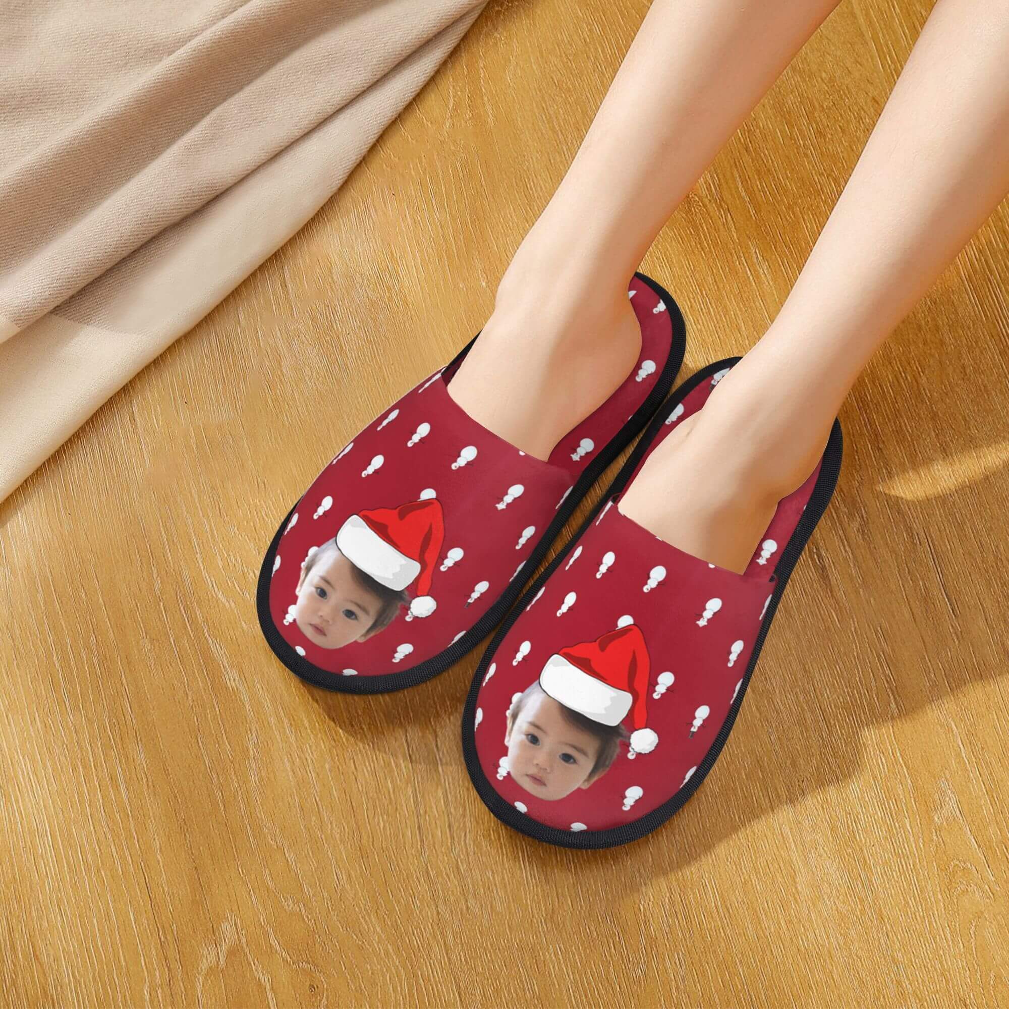custom photo slippers
