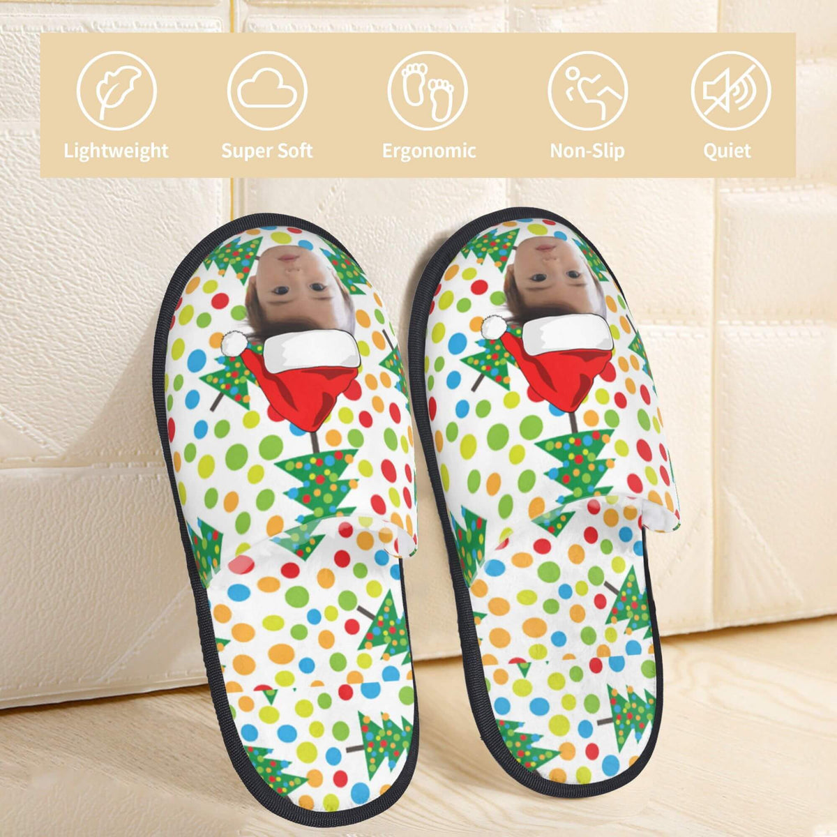 custom photo slippers