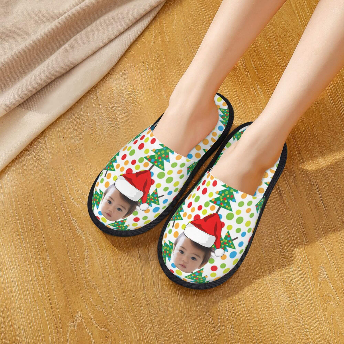 custom photo slippers