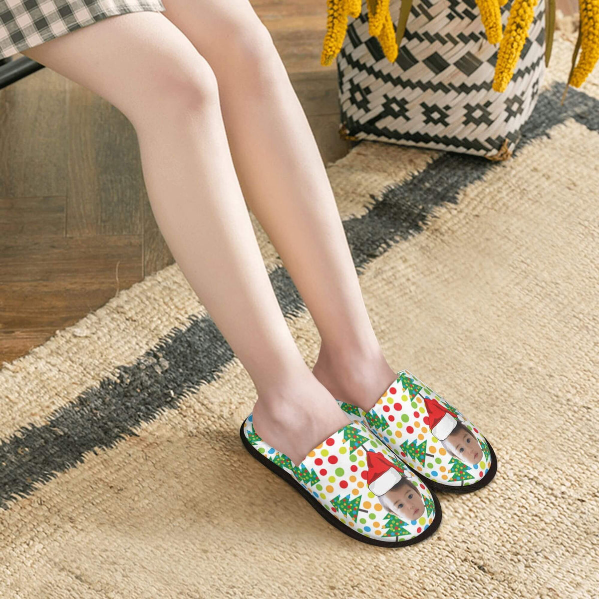 custom photo slippers