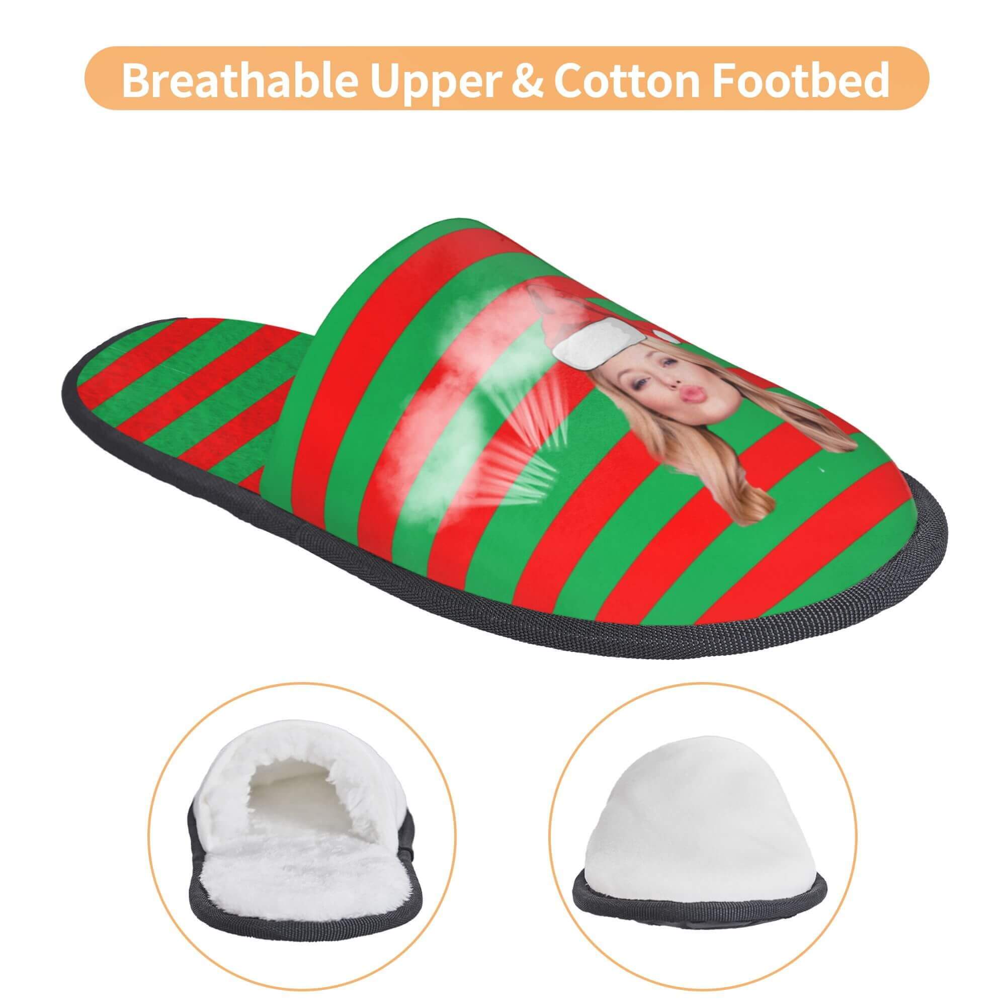 custom photo slippers