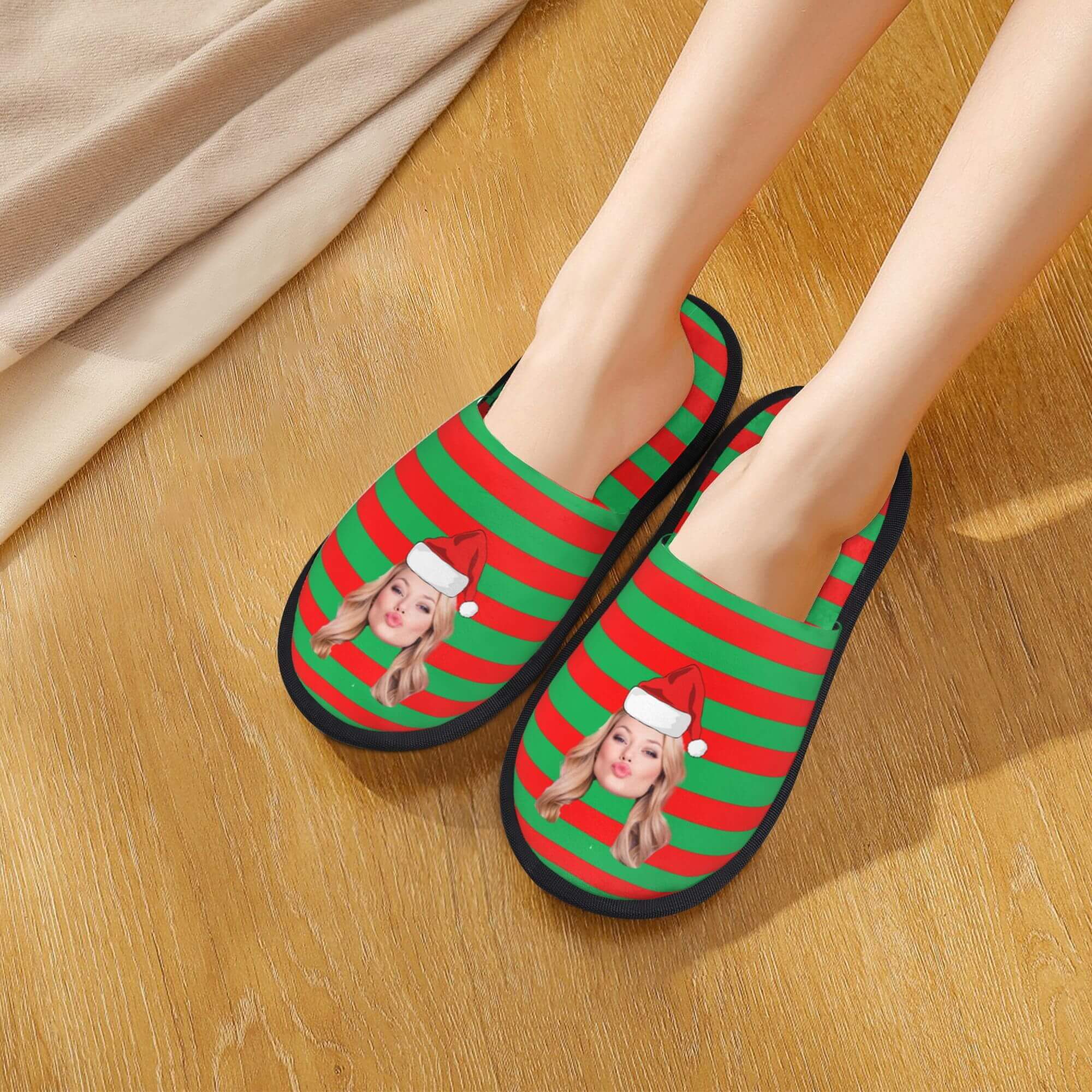 custom photo slippers