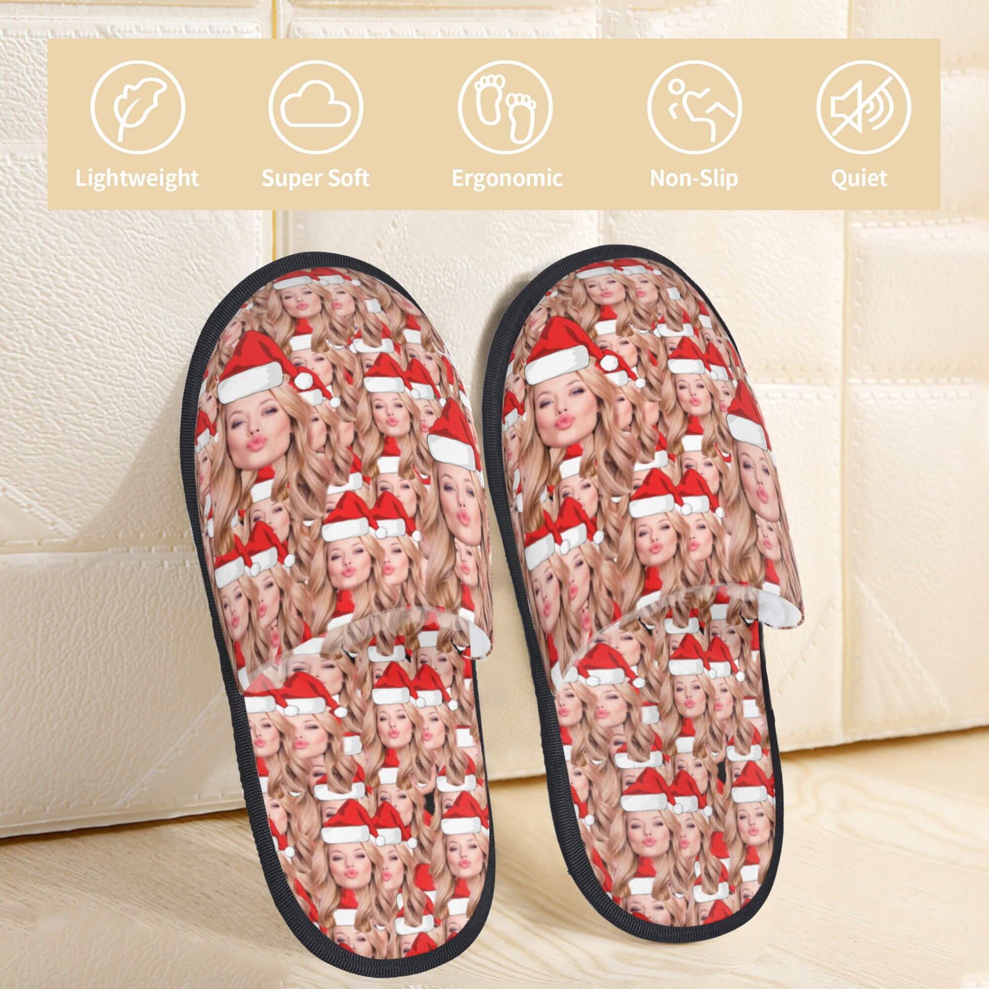 custom photo slippers