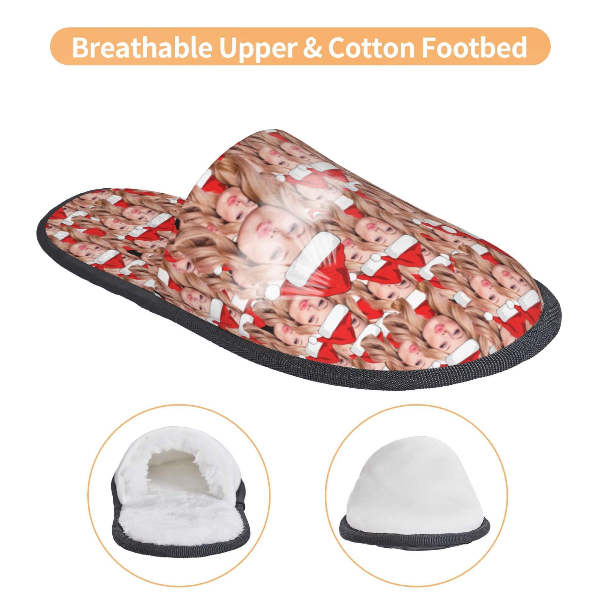 custom photo slippers