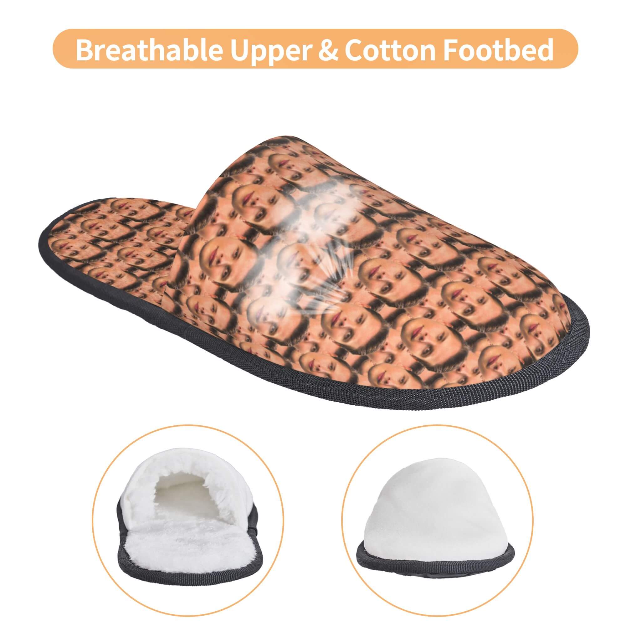 custom photo slippers