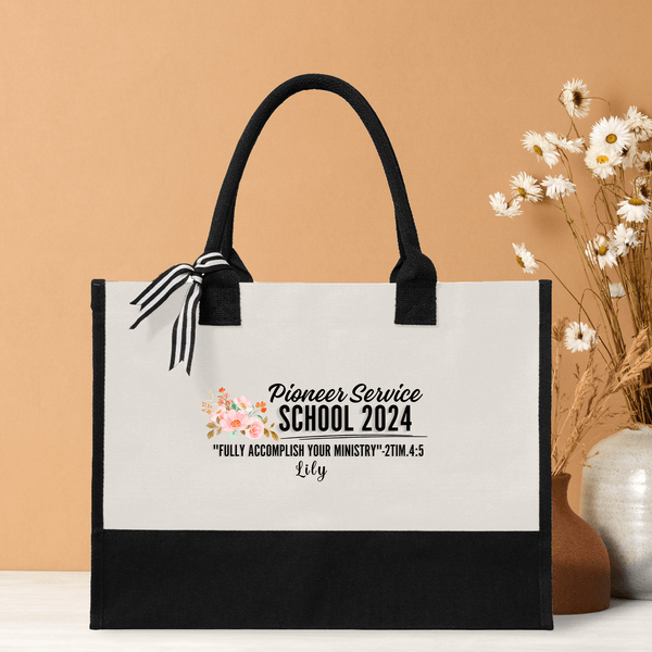 Pioneer Service School 2024 Teacher Tote Bag