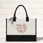 Pioneer Service Heart Shape Teacher Tote Bag with Name