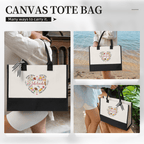 Pioneer Service Heart Shape Teacher Tote Bag with Name