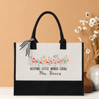 Helping Little Minds Grow Teacher Gift Bags Custom Teacher Bag