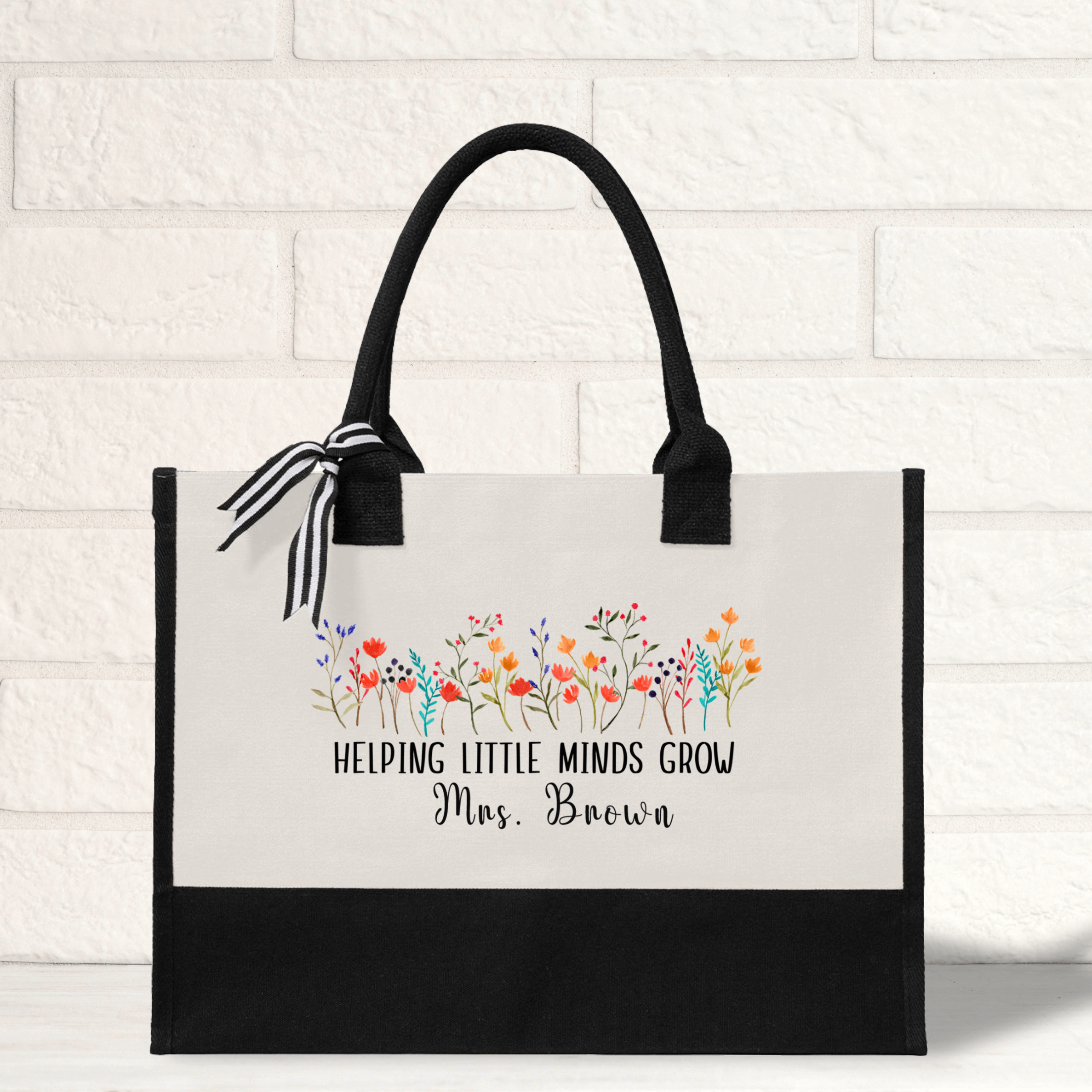 Helping Little Minds Grow Teacher Gift Bags Custom Teacher Bag
