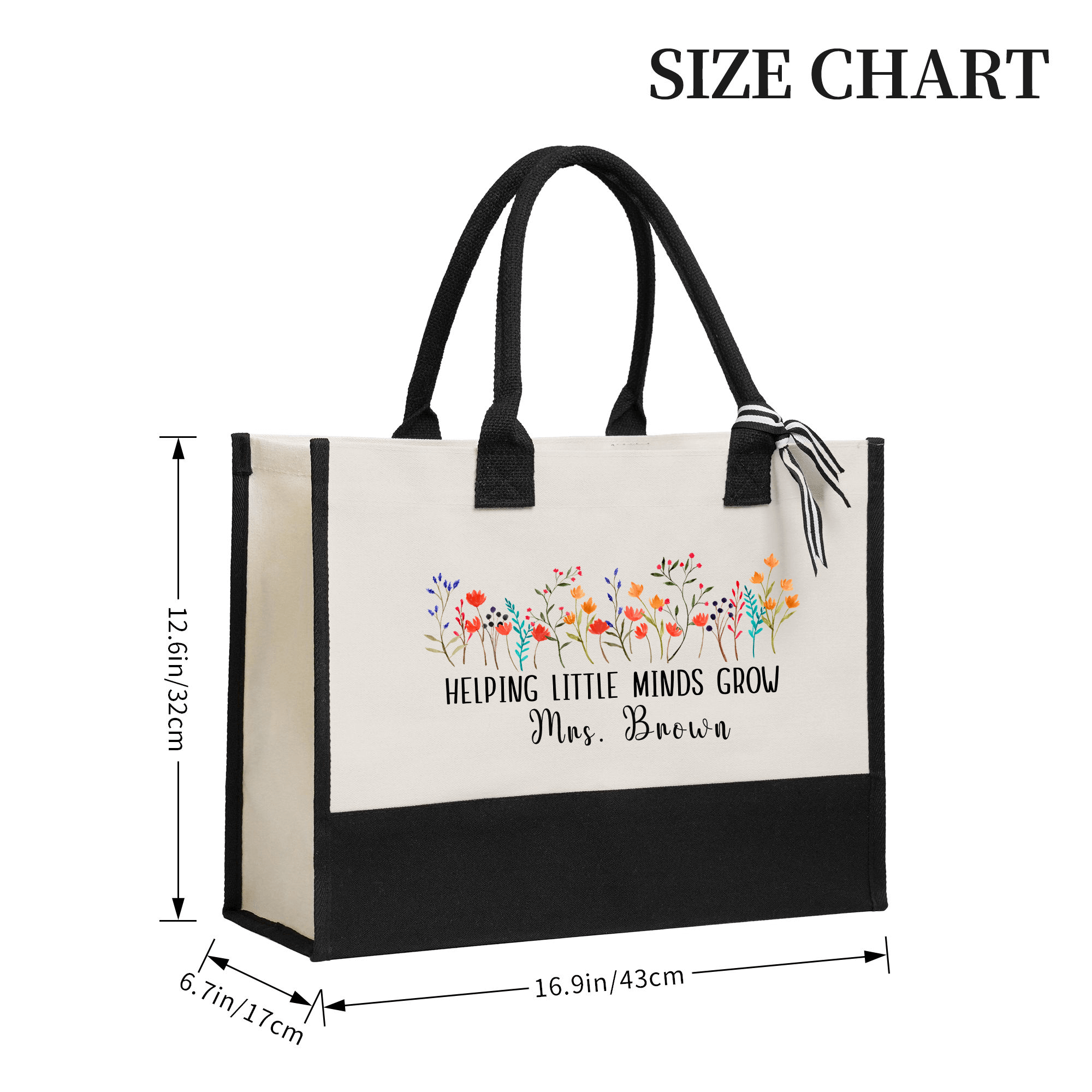 Helping Little Minds Grow Teacher Gift Bags Custom Teacher Bag