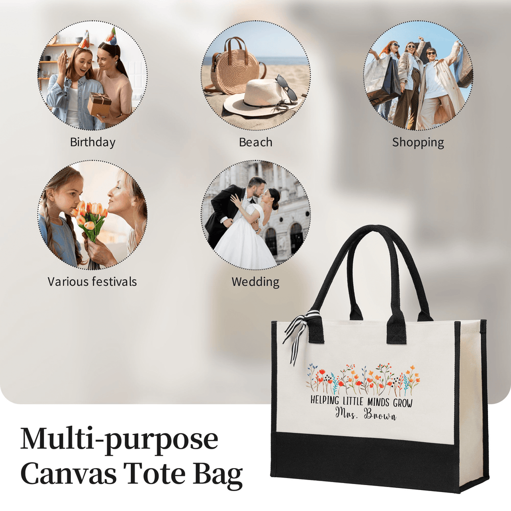 Helping Little Minds Grow Teacher Gift Bags Custom Teacher Bag