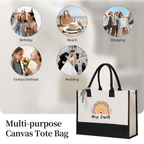 Pencil Rainbow Custom Teacher Tote Bag Custom Teacher Bag