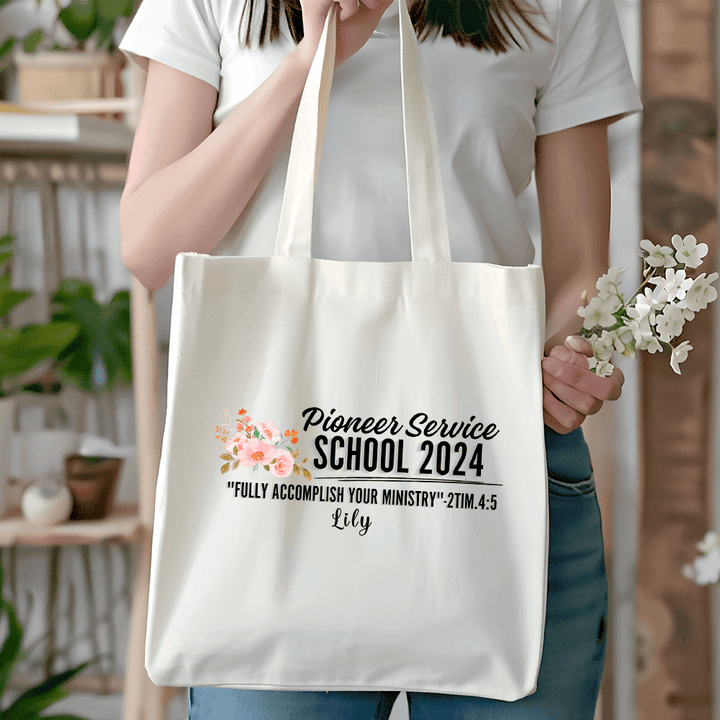 personalized teacher tote bag