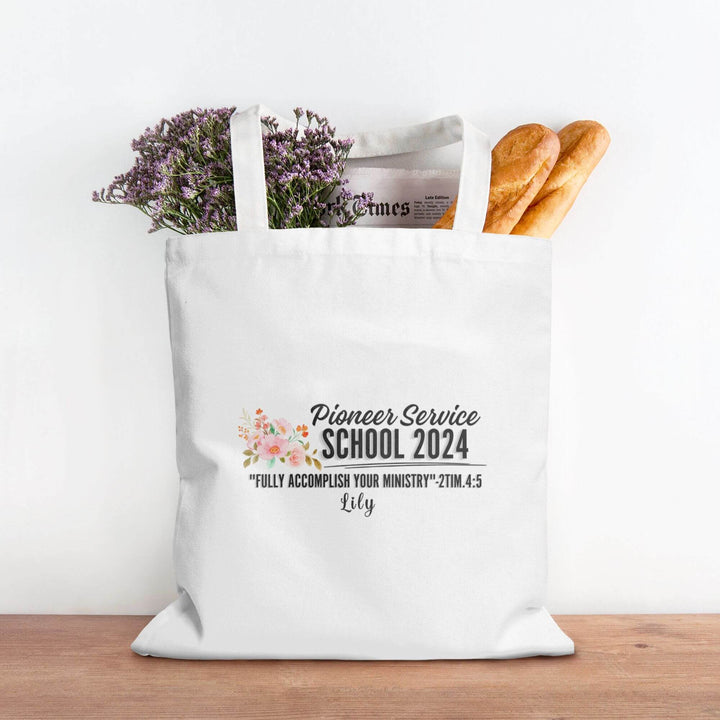 personalized teacher tote bag