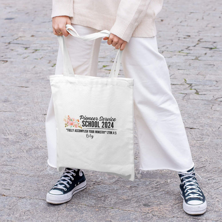 personalized teacher tote bag