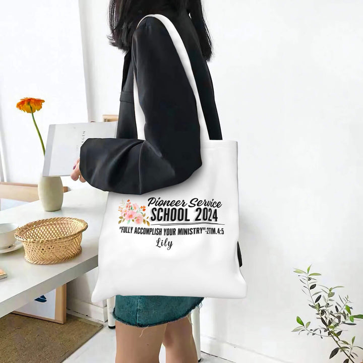 personalized teacher tote bag