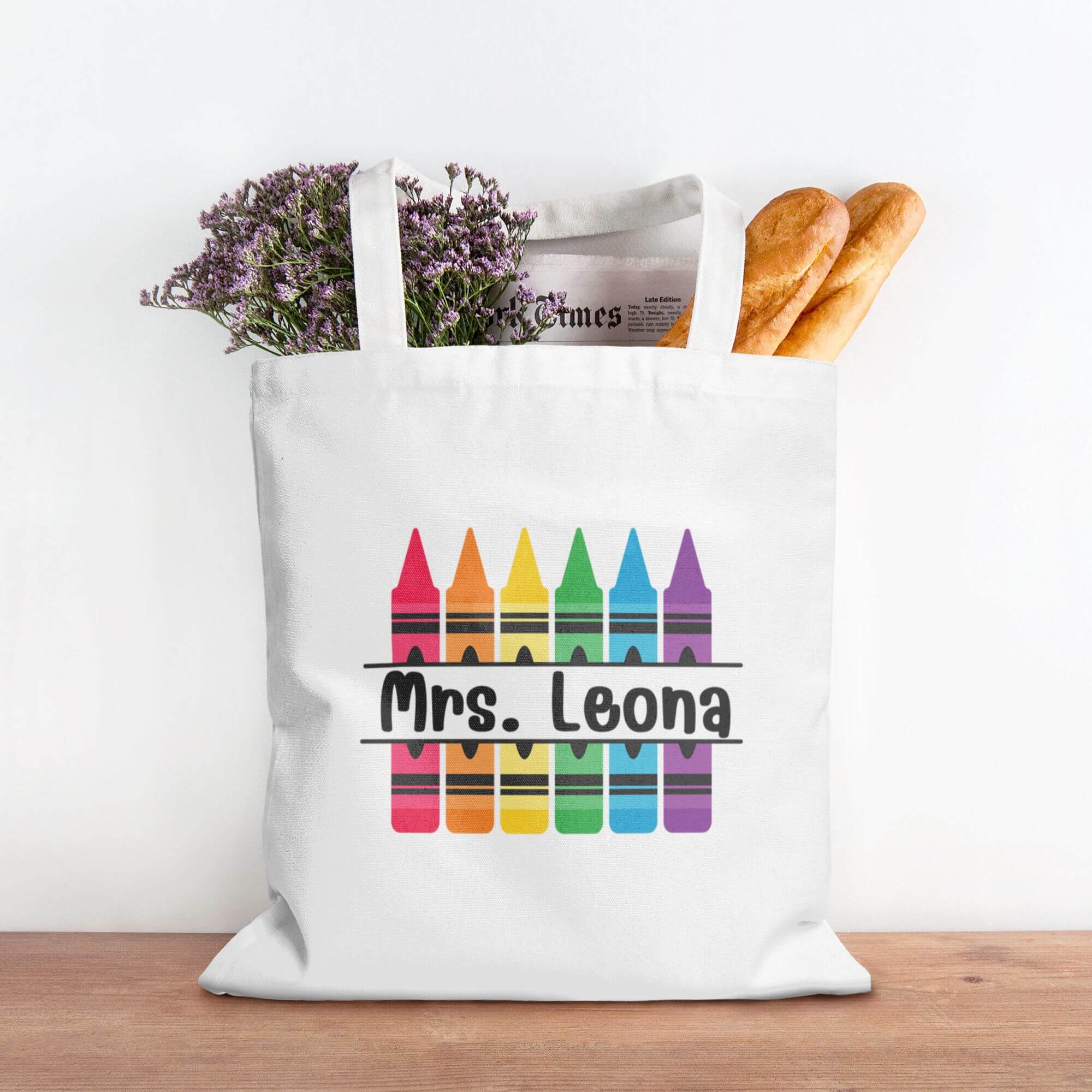 Teacher Name Bag