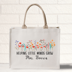 Helping Little Minds Grow Personalized Teacher Gift Teacher Bag