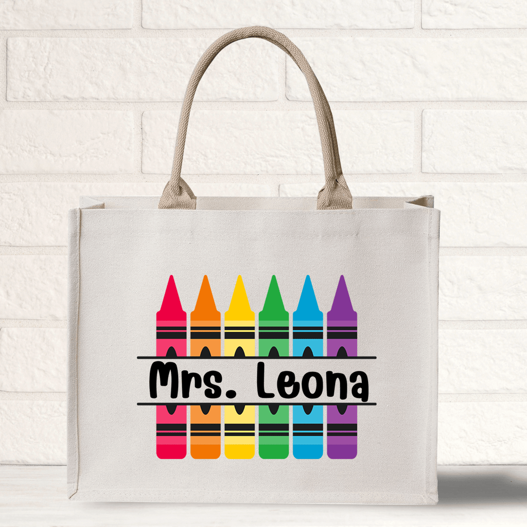 Crayon Personalized Teacher Bag Teacher Appreciation Gifts