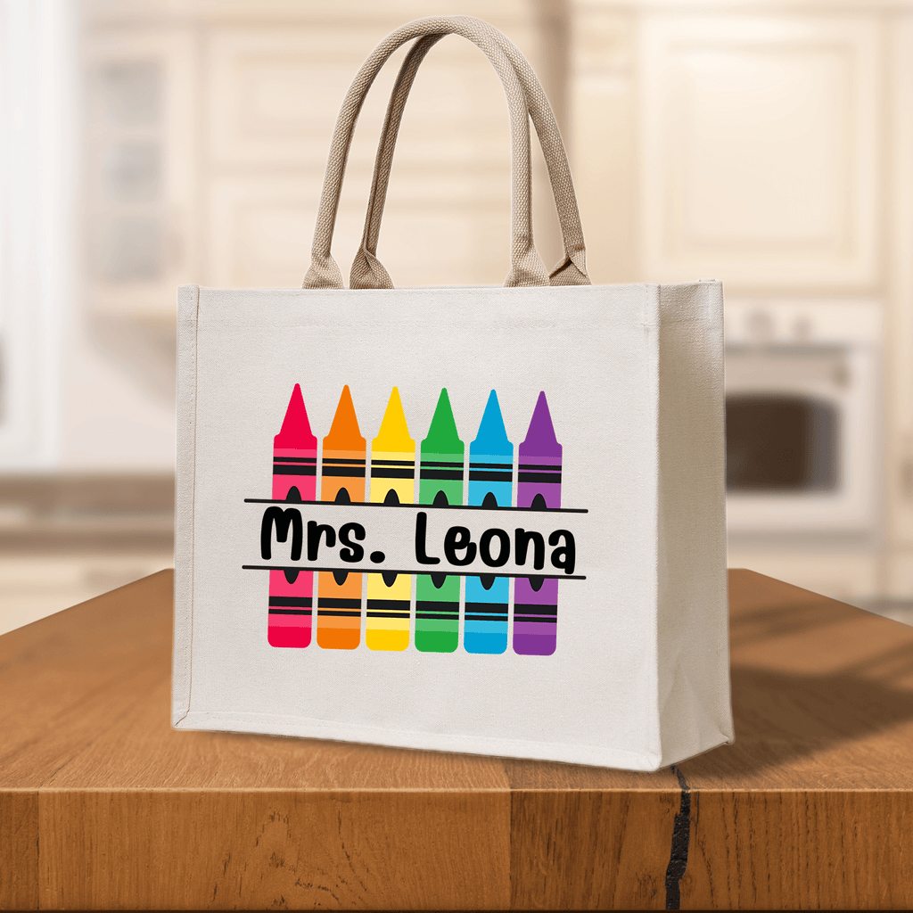 Crayon Personalized Teacher Bag Teacher Appreciation Gifts