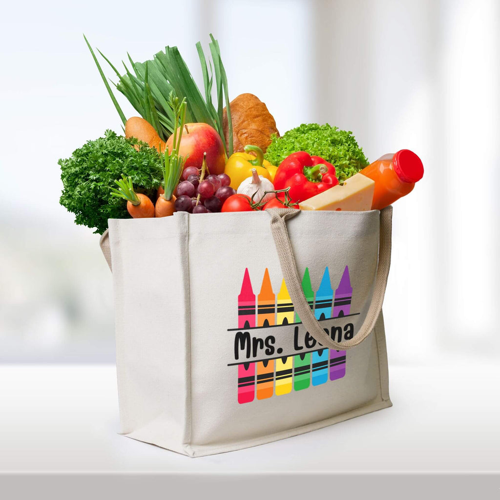 Crayon Personalized Teacher Bag Teacher Appreciation Gifts