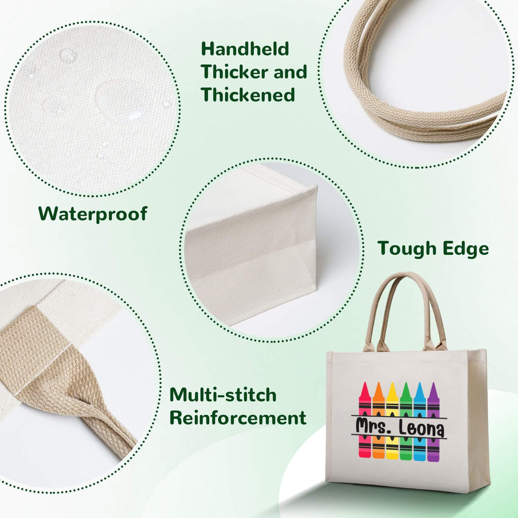 Crayon Personalized Teacher Bag Teacher Appreciation Gifts
