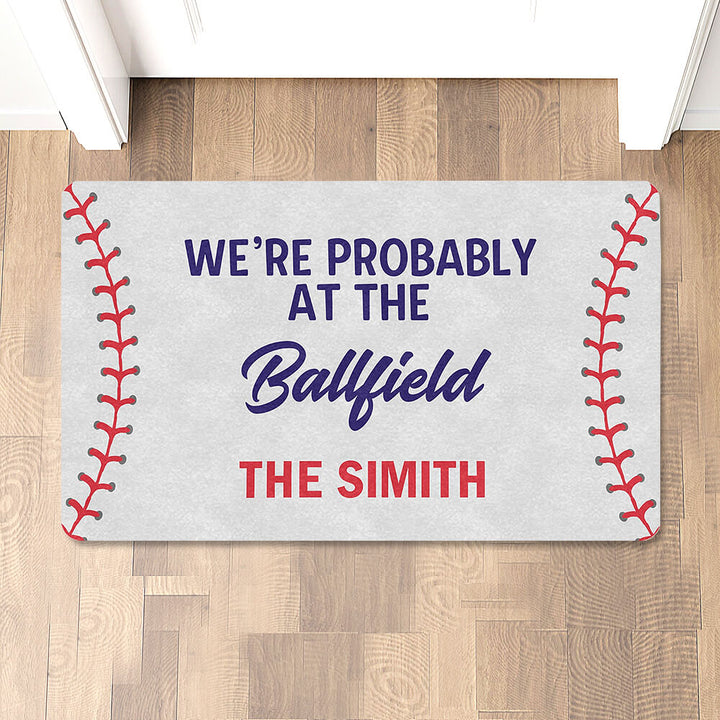 baseball doormat