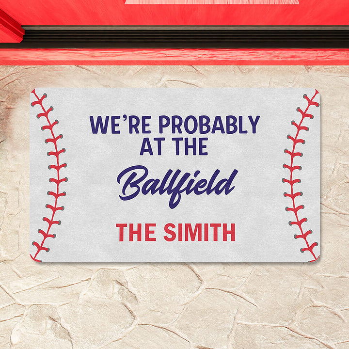 baseball doormat