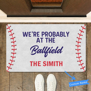 baseball doormat