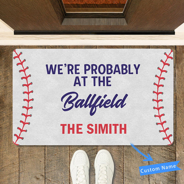 baseball doormat