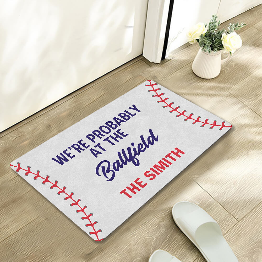 baseball doormat