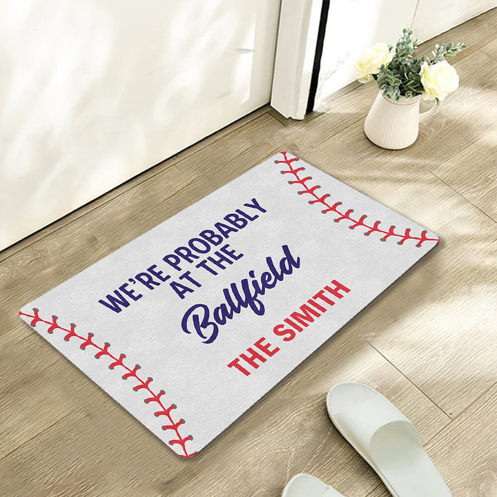 baseball doormat