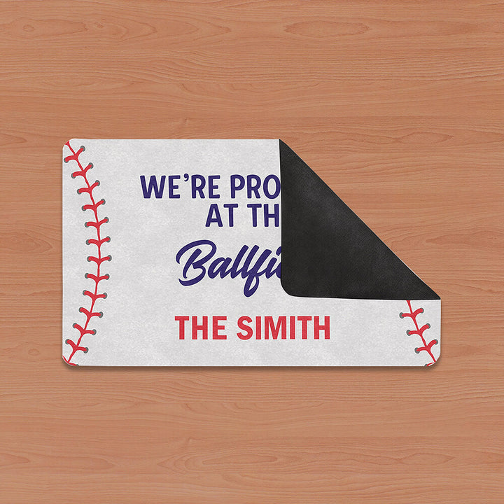 baseball doormat