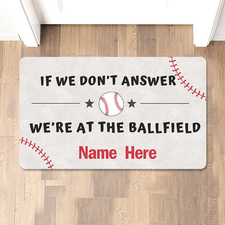 baseball doormat