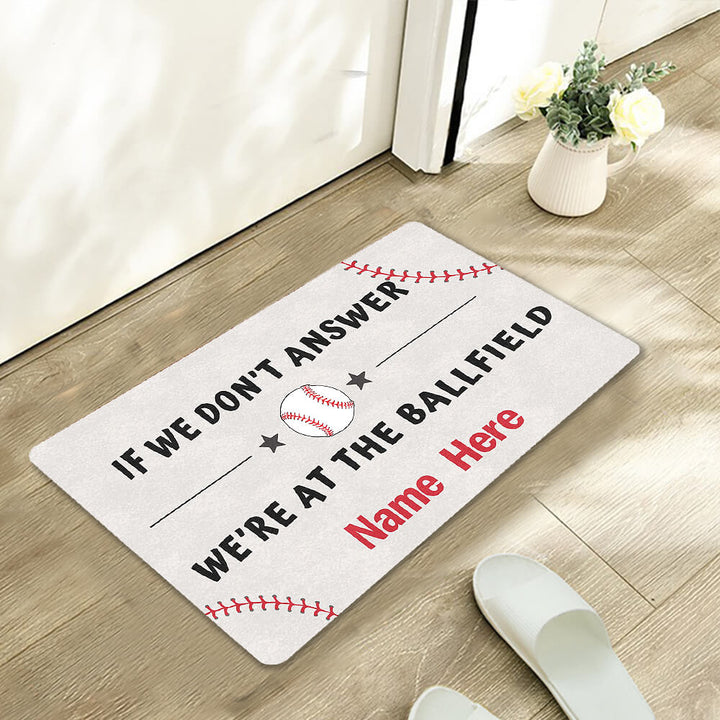 baseball doormat