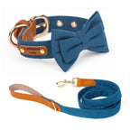Layered Bow Tie Collar with Nameplate