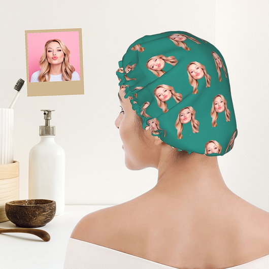 photo shower cap