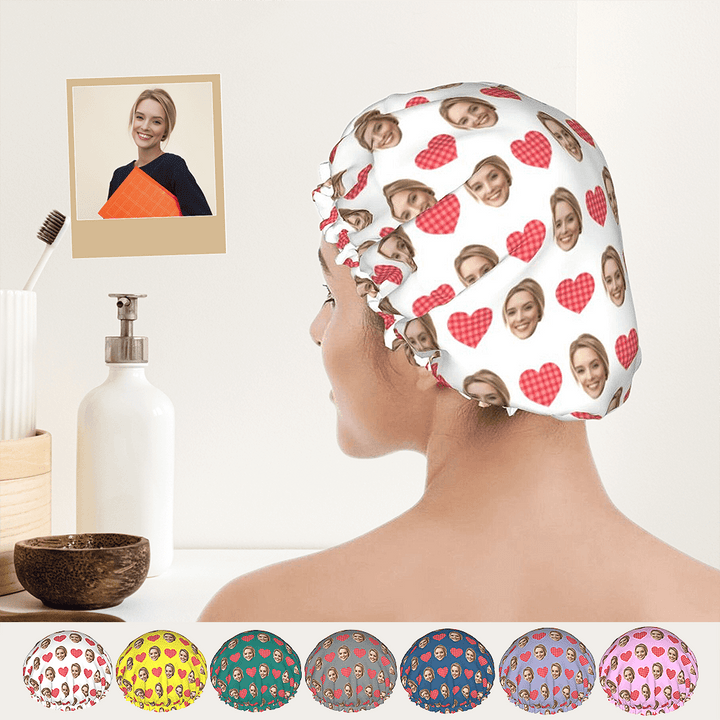 photo shower cap