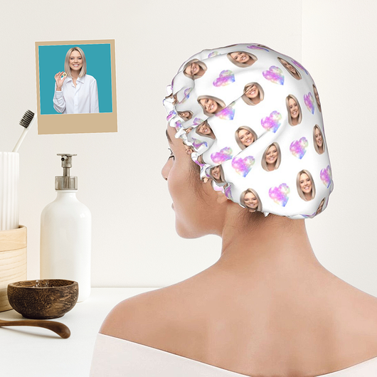 photo shower cap