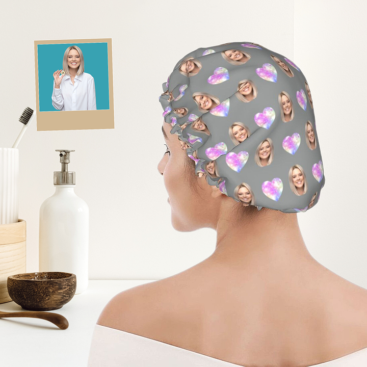 photo shower cap