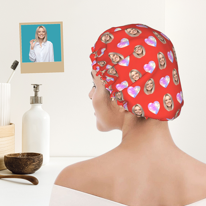 photo shower cap