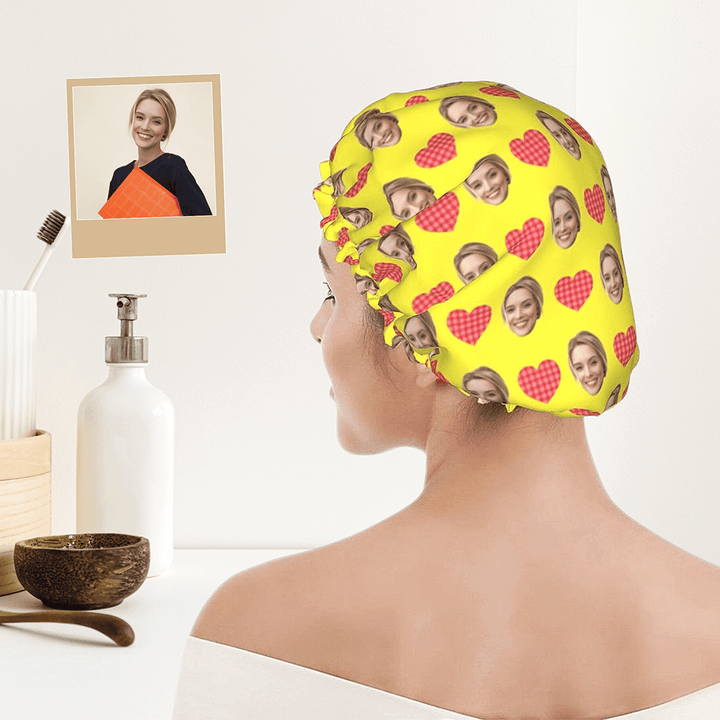 photo shower cap