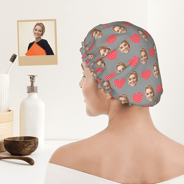 photo shower cap