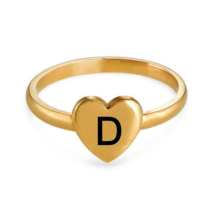 custom letter rings