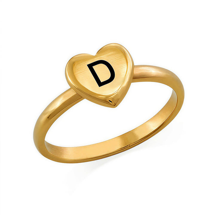 custom letter rings