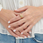 custom letter rings